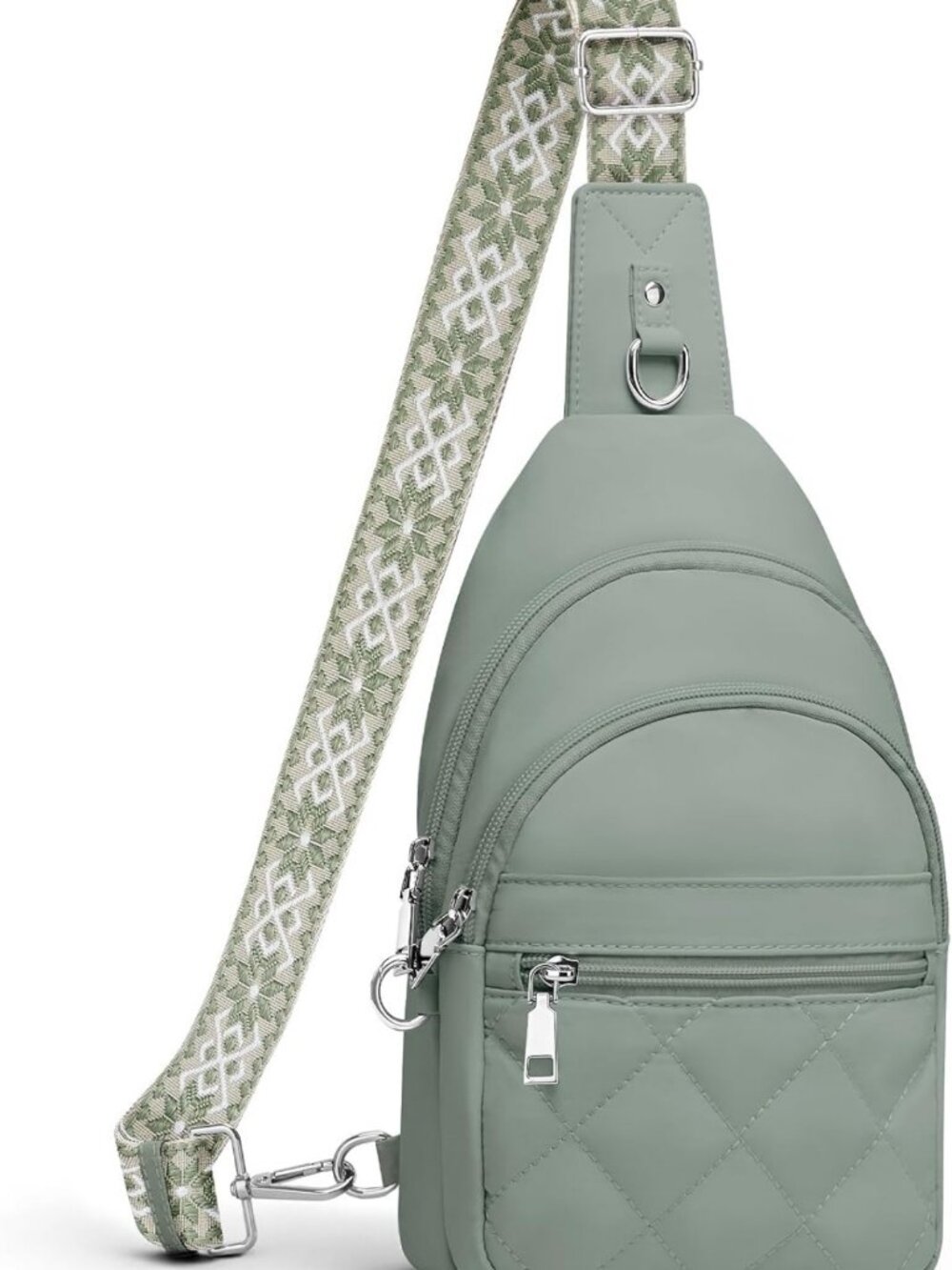 Stylish Anti-Theft RFID Sling Bag for Women - Nylon Crossbody Purse for Travel